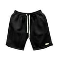 thumbnail image 1 of Men's Solid Color Polyester Shorts for Outdoor Casual Wear and Sports Activities, 1 of 6