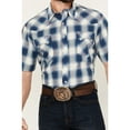 thumbnail image 3 of Roper Mens Short Sleeve Snap Arrow Dobby Plaid Western Shirt, 3 of 4