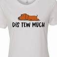 thumbnail image 4 of Inktastic Napping Dis Tew Much Daschund Weiner Dog Brown Women's T-Shirt, 4 of 5