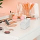 thumbnail image 5 of Organizador de maquillaje acrílico de 3 compartimentos, caja de almacenamiento para cosméticos, pestañas y pinceles, contenedor de tocador que ahorra espacio, 5 of 8