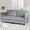 Grey, variant on 74" Sturdy-Wood Loveseat Sofa, Small Loveseat with Easy Assembly, Traditional Sofa with Side Pockets for Living Spaces, Beige