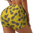 thumbnail image 1 of Fotbe Summer Pineapple Shorts Sin Costuras – Shorts Deportivos de Cintura Alta para Mujer, Elásticos para Gimnasio, Yoga, Running o Ciclismo-Small, 1 of 8