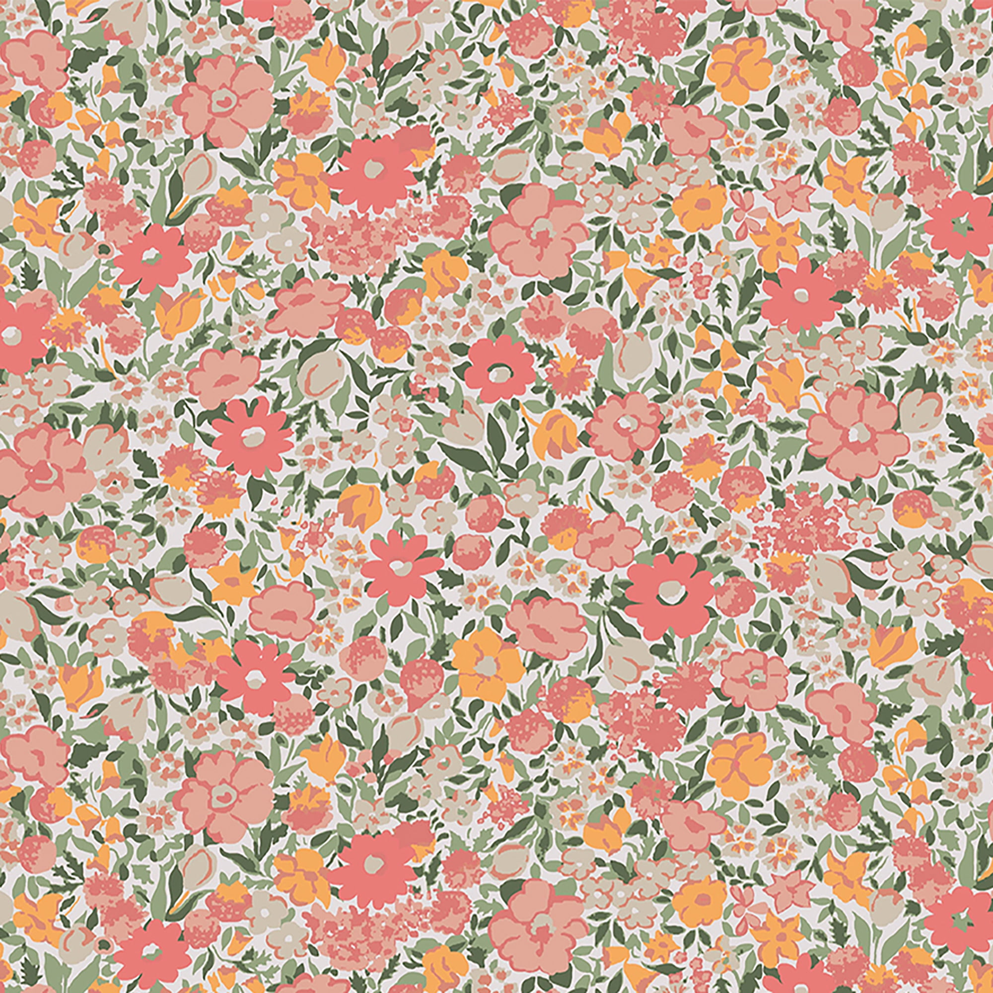 Laura Ashley Loveston Coral Pink Wallpaper