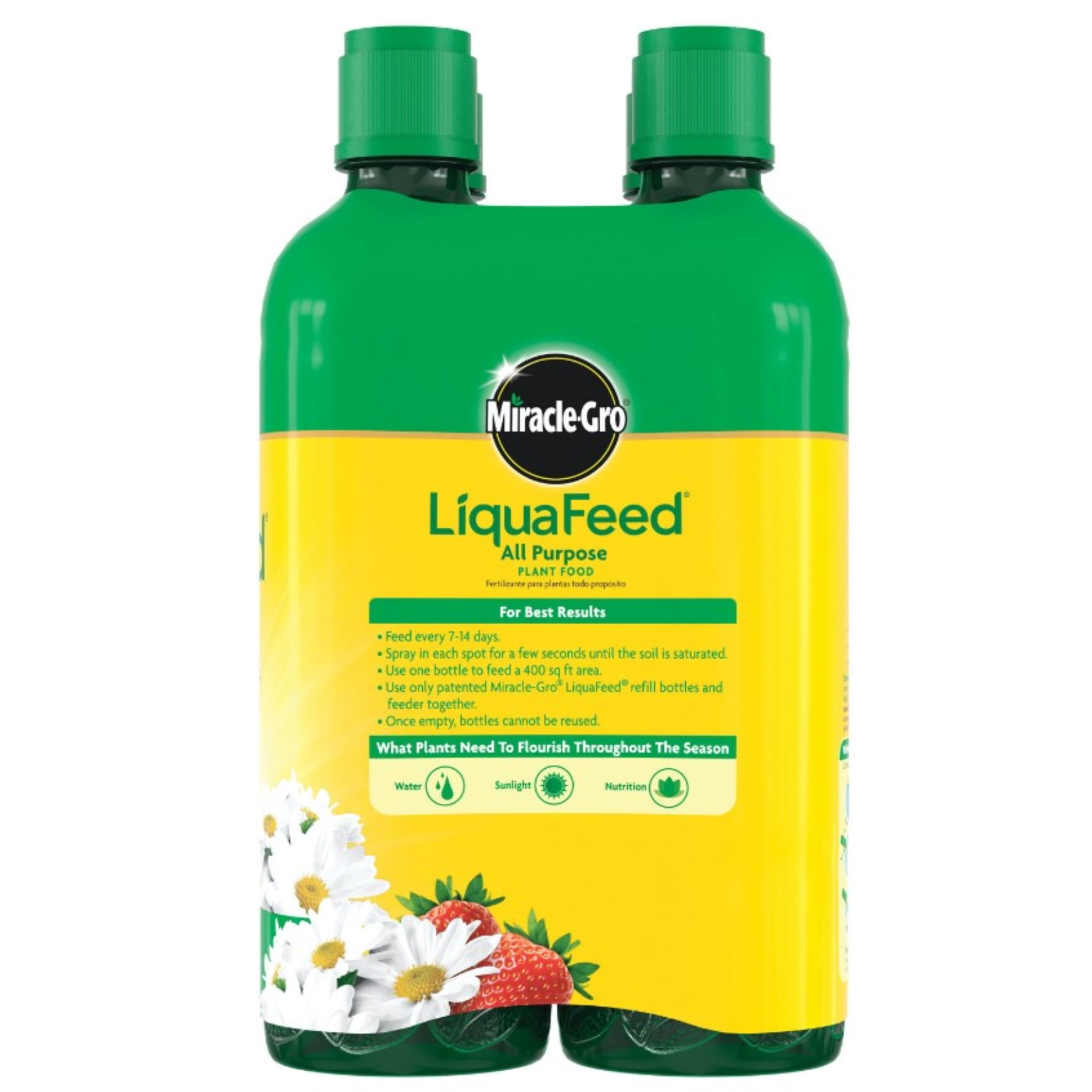 Miracle Gro Liquafeed All Purpose Plant Fertilizer 4 Pack Refills 16 oz. Walmart