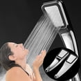thumbnail image 3 of RoamHome High Pressure Handheld Showerhead with 300 Holes ，Durable ABS Plastic & Adjustable Overhead/Handheld Modes, Rust-Resistant for Bathroom, Shower Stall, Home & Apartment Use., 3 of 5