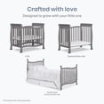 thumbnail image 5 of Dream On Me Piper 4-in-1 Convertible Mini Crib in Storm Grey, 5 of 9