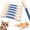 Blue, variant on Giant Q Tip Cat Toy, Cotton Swabs Cat Toys with Catnip, 6 Pk Interactive Felt Kitty Kicker Toy Sticks, Big Kitten Chew Dental Teething, Set of 6 Soft Plush Kicker Toys