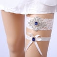 thumbnail image 4 of COMPUKAS 2-Pack White Lace Garter Belts Elegant Bridal Wedding Accessories for Party and Special Occasions, 4 of 6