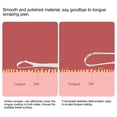 thumbnail image 4 of Tongue Scraper - Stainless Steel Tongue Cleaners - Tongue Cleaners curee Bad Breath - Bad Breath Scrapper - Tongue Cleaner To Help Your Oral Hygiene - Fresher Breath And Healthy Mouth, 4 of 8