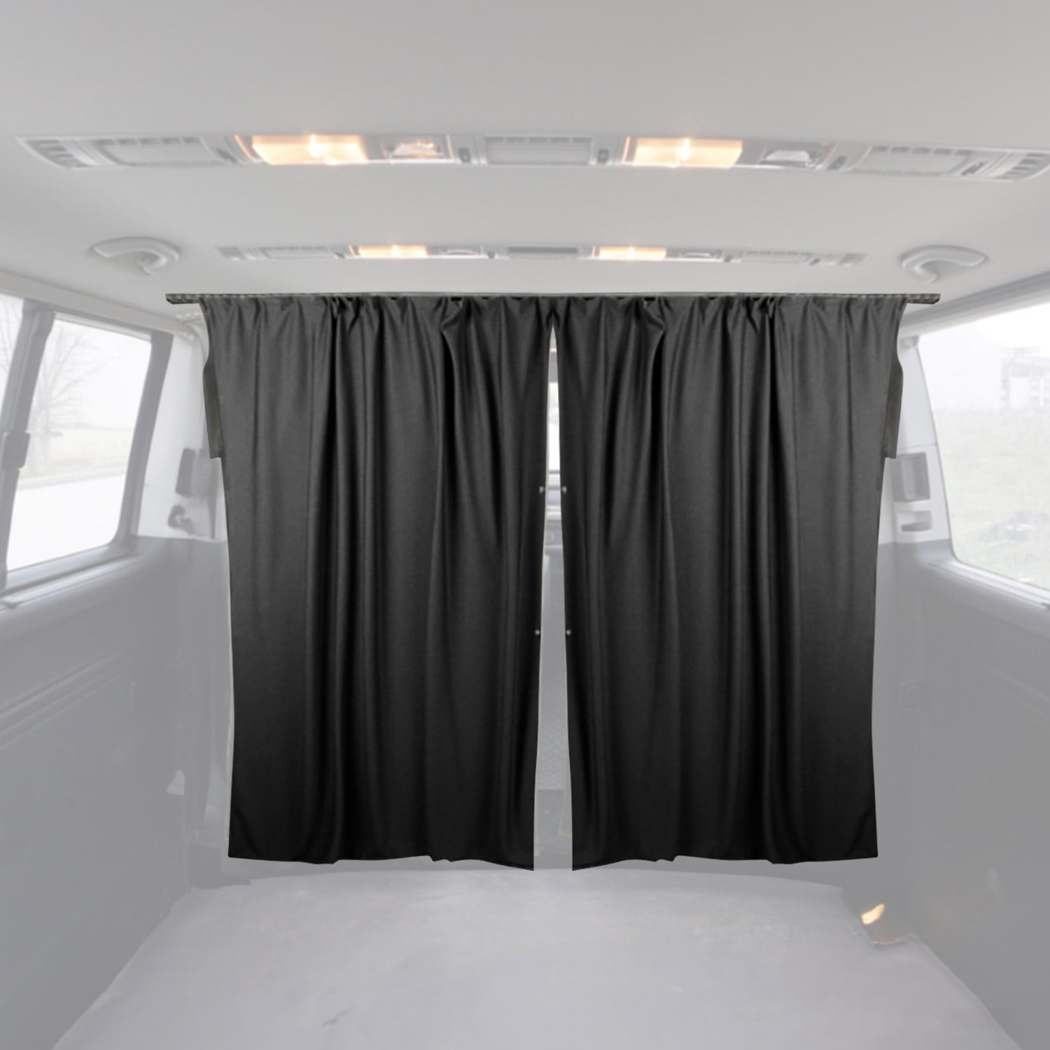 OMAC 63 x 71 Cab Divider Van Cabin Curtain Campervan Kit Red Walmart