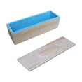 thumbnail image 1 of AMLESO Rectangle Handmade Soap Mould with Wood Box for Candles Making Soap Supplies Blue, 1 of 8