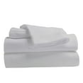 thumbnail image 1 of Comfy Bamboo World 9900 Series 100gsm Embroidered Bedsheets Sheet Set, Full Size, White, 1 of 5