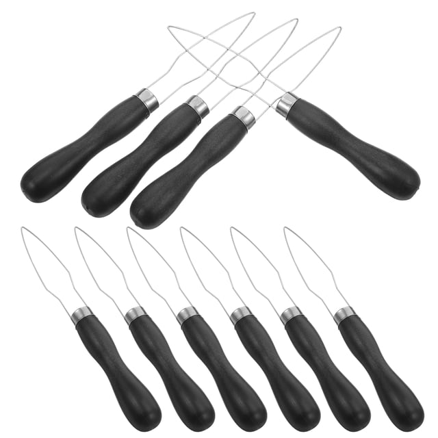 QUMIIRITY 10Pcs Button Helper Tool for Elderly Black Ergonomic Design for Simple One Hand Buttoning