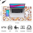 thumbnail image 5 of Long Mouse Pads for Desk,White Orange Baseball Gear Pattern Desk Mats on Top Of Desks, Desk Mouse Pad Extra Large with 3mm Non-Slip Base and Stitched Edge for Gaming,Office,Work,Home 31.5"x15.7", 5 of 6