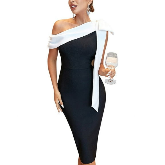 AMINA GLAM womens Midi Dress, 6