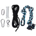 thumbnail image 1 of EeaseCA Pet Durable Stainless Steel Spring Pole Dog Rope Toys Hanging Exercise Rope Pull with 5M Black Ropes, 1 of 8