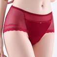 thumbnail image 5 of Seductiva Women Clothing Women's Panties Women Solid Color Lace Fabric High Elasticity Underwear, 5 of 6