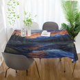 thumbnail image 3 of Yayeee Tablecloths 54" x 54" Rectangle Wrinkle Resistant Party Table Cover, Mountains and Forests, 3 of 8