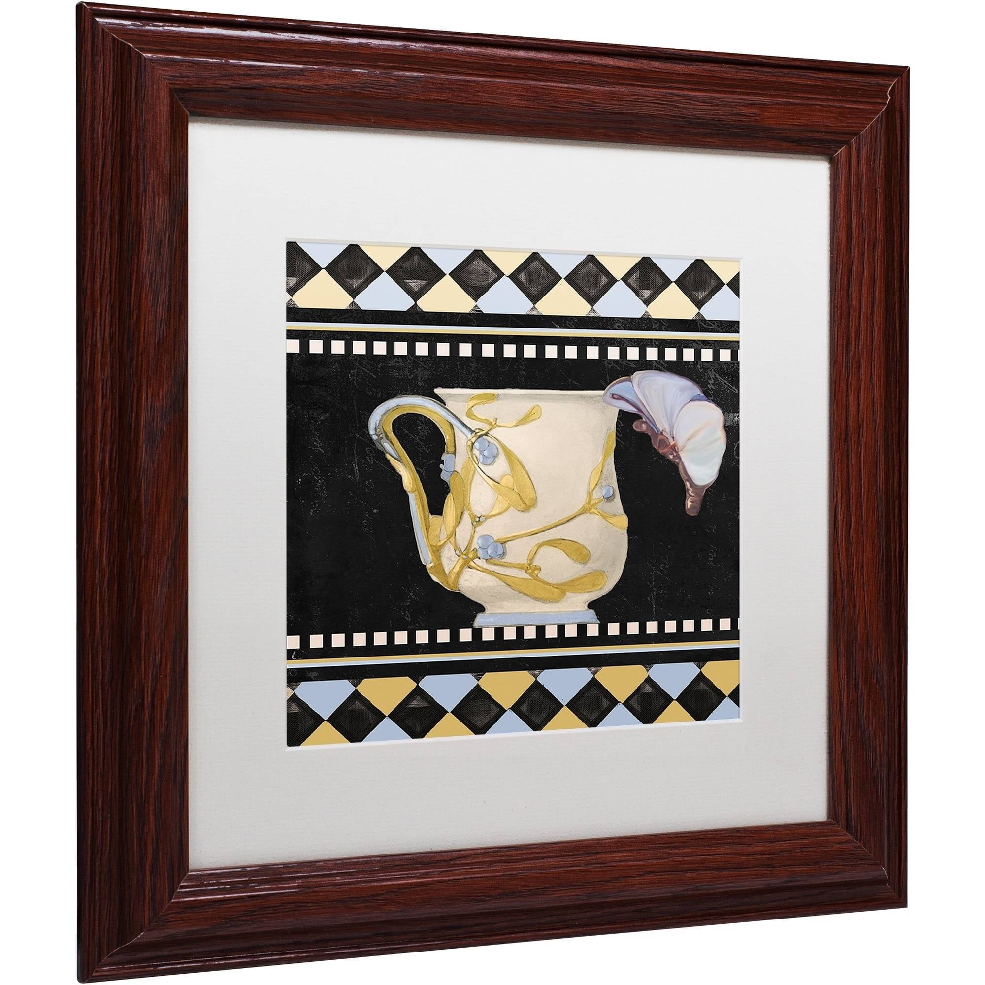 Trademark Fine Art "Bistro Nouveau I" Canvas Art by Color Bakery White Matte, Wood Frame