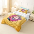 thumbnail image 2 of Erosebridal Pink Baseball Sport Glove Twin Comforter Sets,Kids Ball Gamer Bedding Set For Ice Cream Baseball Lover,Reversible,2 Pieces, 2 of 7