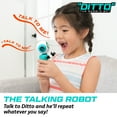 thumbnail image 4 of USA Toyz Ditto Talking Robot Toy, Mini Stocking Stuffers Interactive Travel Robot for Kids Ages 3+, 4 of 5