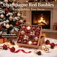 thumbnail image 6 of 44 Pcs Christmas Ball Ornaments, Shatter-Resistant Plastic Xmas Tree Decorations with Balls and Stars for Wreath, Garland, Home and Party, Multicolor, 6 of 12