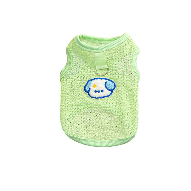 Ropa para Perros Lindo Encaje Mascota de Manga Corta Respirable Gato Y Perro Ropa de Mascota Chaleco Mascota de Peluche