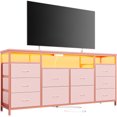 thumbnail image 1 of 10 Drawers (6+4) Long Mdf Fabric Drawer Tv Cabinet, 1 of 9