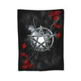 thumbnail image 1 of XMXY Fleece Throw Blanket for Couch, Gothic Fantasy Pentagram Petals Lightweight Plush Fuzzy Cozy Soft Bed Blankets and Throws for Sofa, 40"x30" inches, 1 of 8