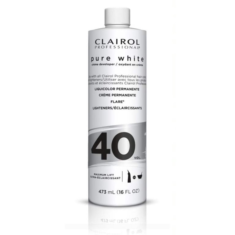 Clairol Pure White 40 Volume Creme Developer, 16 oz - Walmart.com
