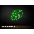 thumbnail image 2 of Glowneon Monstera Leaf Neon Sign, Monstera Leaf Led Light, Plant Tree Led Light, Green Leaf Led, 2 of 2