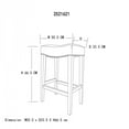 thumbnail image 2 of Leather Backless Barstool,Counter Stools 2 pcs Set, 2 of 9