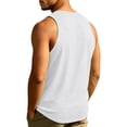 thumbnail image 4 of Tank Tops Men Moisture-Wicking Quick-Dry Sleeveless Tops Breathable Muscle Fit Gym Workout Running Shirt for Summer, M, 4 of 8
