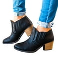 thumbnail image 2 of jsaierl Women's Low Tube Solid Color Sleeve With Vintage Bare Boots Shoes, 2 of 4