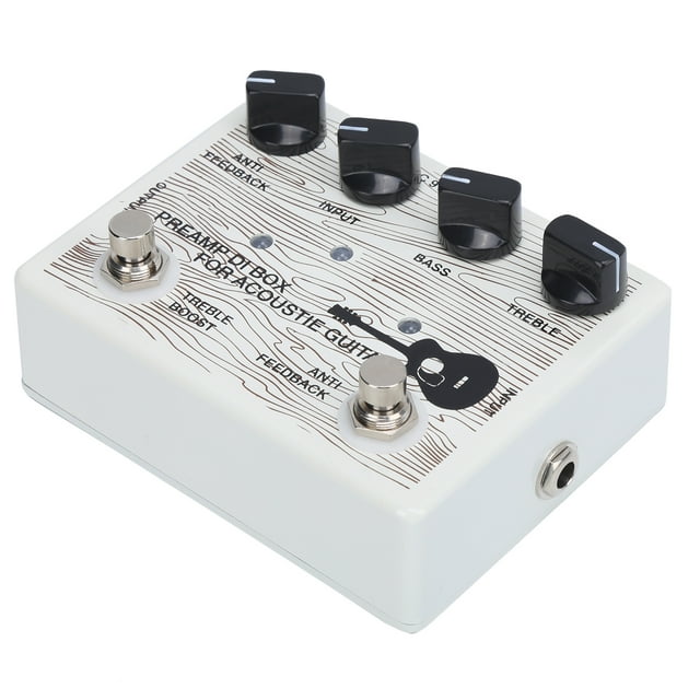 Guitar Pedal Electric Preamp,Pedal Electric Preamp for Instrument Accessory Guitar Pedal Amplifier Meticulously Designed