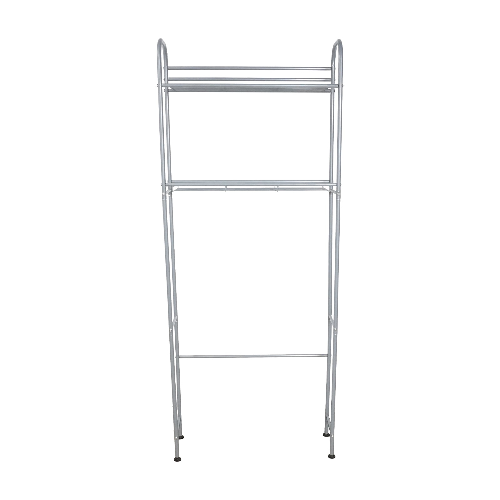SUSUZI Over The Toilet Rack 2 Tier Bathroom Shelf Over Toilet Storage Organizer Freestanding Above Toilet Storage Rack Metal Bathroom Stand and Space Saver Shelf