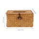 thumbnail image 2 of Caja de servilletas tejidas de ratán, soporte creativo para pañuelos de restaurante, caja de papel de escritorio, 1 ud., 2 of 5