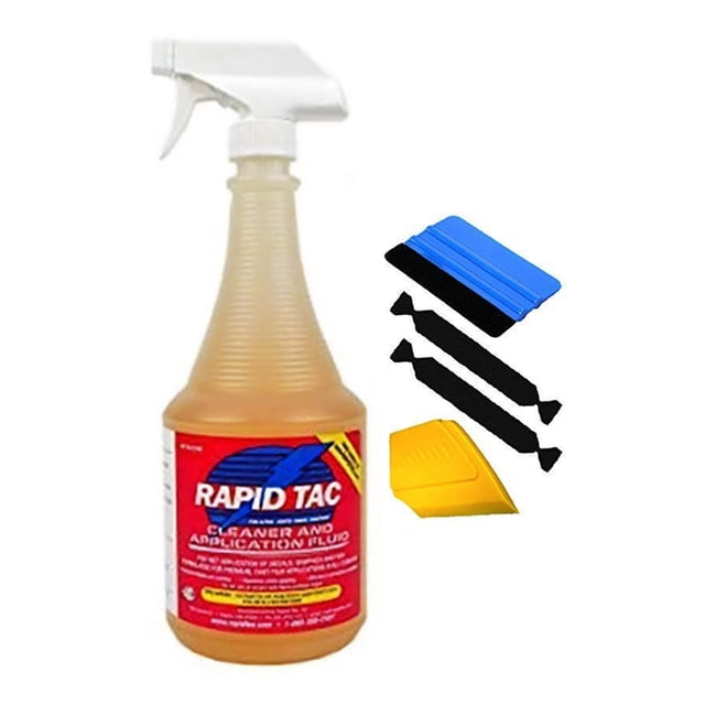 RapidTac Vinyl Wrap Application Fluid 32oz Spray Bottle Including Tools