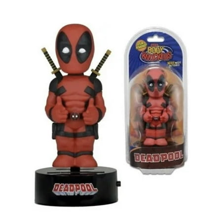 UPC: 0634482613894 | Meca Marvel Comics Body Knockers Deadpool Figure Solar Powered
