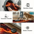 thumbnail image 5 of Magma Lava Rug 4x8ft Area Rugs Modern Burnt Orange Black Rugs Non Slip Low Pile Indoor Washable Carpet for Living Room Farmhouse Bedroom Apartment Home Decor Floor Mats, 5 of 6