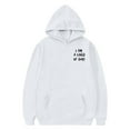 thumbnail image 3 of Christian Hoodies for Girl I Am A Child Of God Cute Graphic Hooded Sweatshirt with Pockets Pullover Tops, 3 of 6
