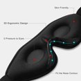 thumbnail image 4 of Contoured Eye Mask Soft Comfort Filled Sleeping Mask Night Blindfold, 4 of 5