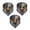 B, variant on 3 PACK Reflective Eagle Eyes USA Flag Decal, Patriotic American Flag Bald Eagle Sticker, Waterproof Patriotic Vinyl Sticker for Trucks, Cars, Laptop, Cooler, American Pride Accessory (A, M)