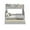 GRAY, variant on Bedz King Bunk Beds Twin over Full Mission Style with End Ladder and a Full Trundle, White
