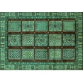 thumbnail image 1 of Ahgly Company Indoor Rectangle Abstract Turquoise Blue Modern Area Rugs, 7' x 9', 1 of 4