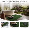 thumbnail image 3 of Bsicpro Bath Mat,Non Slip,Soft Absorbent,3D Textured Decorative Bathroom Floor Mat,Machine Washable,59"x24" Forest Green, 3 of 6
