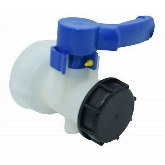 Apuakthei Valve for IBC 1000 liters 2" / 62 mm Integrated plastic butterfly valve DN40 (62 mm)