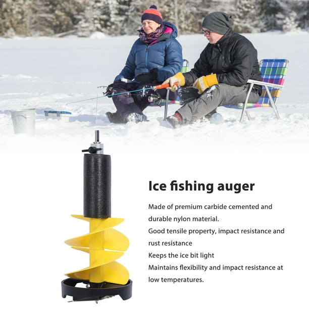 Ice Ice Fishing Auger Strong Power Smoothly Drilling Electric Ice Auger Kit  For Fishing Emergency Winter Supplies 