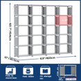 thumbnail image 2 of 20 Cube Book Shelf, Storage Organizer, Large DIY Bookcase, Metal Cube Bookshelf, Cubbies Closet Storage Organizer Shelves for Bedroom,Living Room,Home,Office, 2 of 13