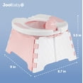 thumbnail image 3 of Silla portátil para entrenamiento para ir al baño Jool Baby plegable con forros, 3 of 8